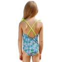 Pineapple Print Little Girls One-piece Swimsuit