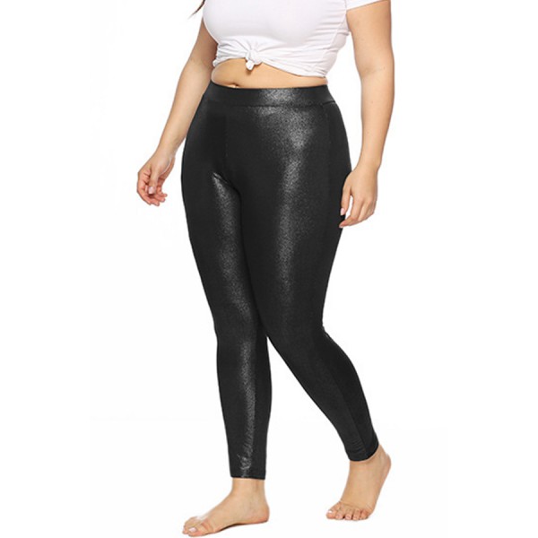 Lovely Casual Mid Waist Black Plus Size Pants